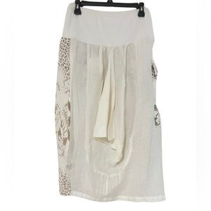 Women’s Cream Boho Maxi Skirt